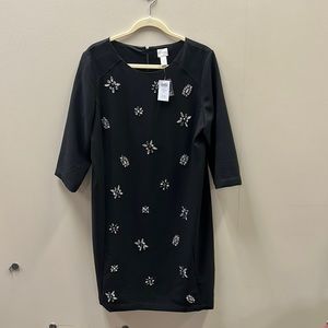 Chicos dress black with rhinestone beads new with tags, size 2.5 (14)